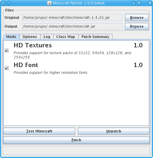 MCPatcher - HD v2.3.4